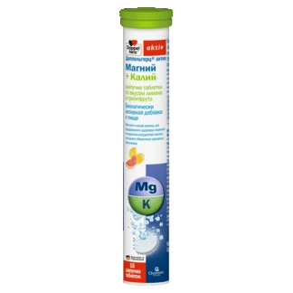 Illustration of the product packaging Doppelherz aktiv Магний + Калий front view
